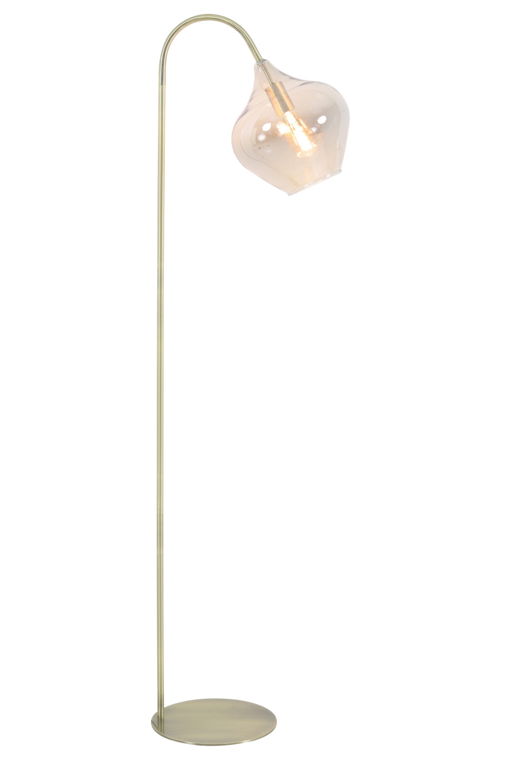 Light & Living Vloerlamp 45x28x160 cm RAKEL antiek brons+smoke