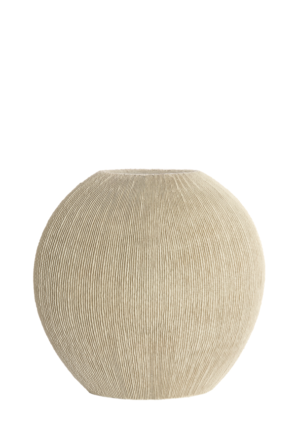 Light & Living Vaas deco 30x11x30,5 cm BUBIO crème