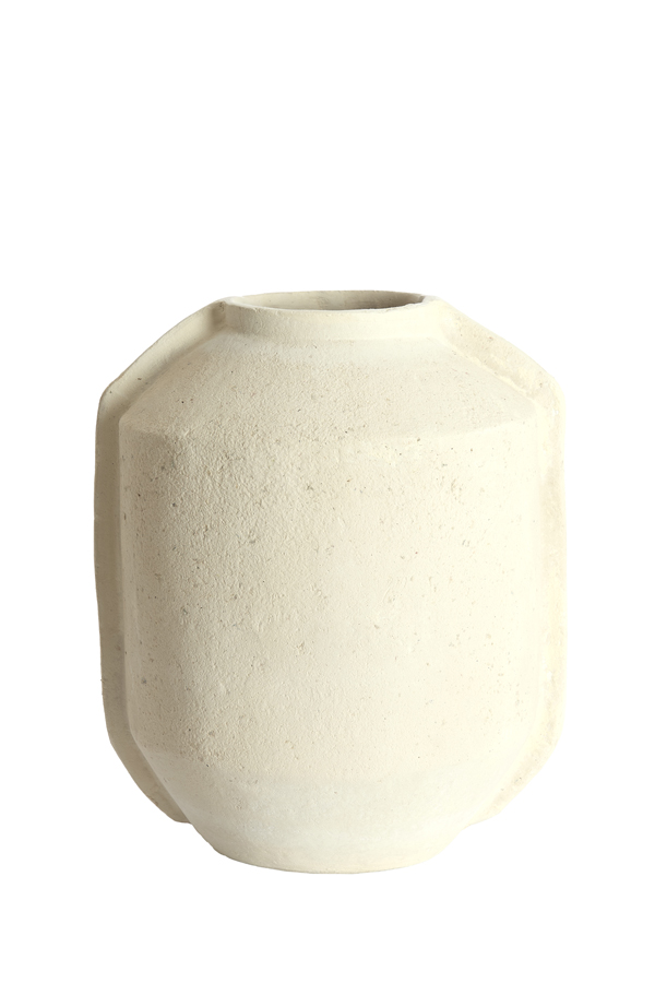 Light & Living Pot deco 35x32x44 cm NORIC mat crème