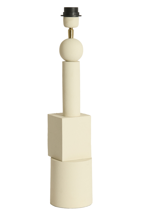 Light & Living Lampvoet Ø13x50 cm VIVIANE mat crème