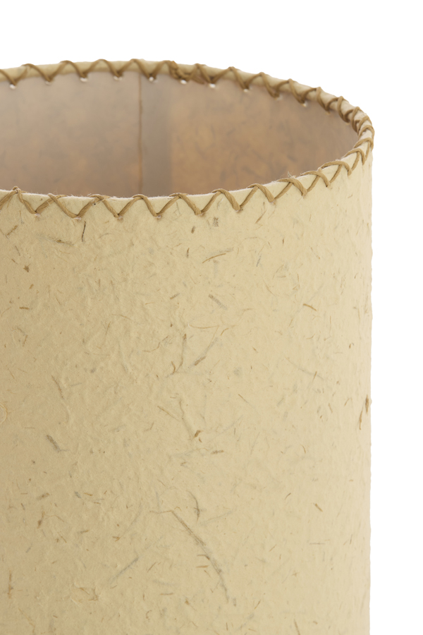 Light & Living Tafellamp Ø13x40 cm TIO papier beige+rotan donker bruin