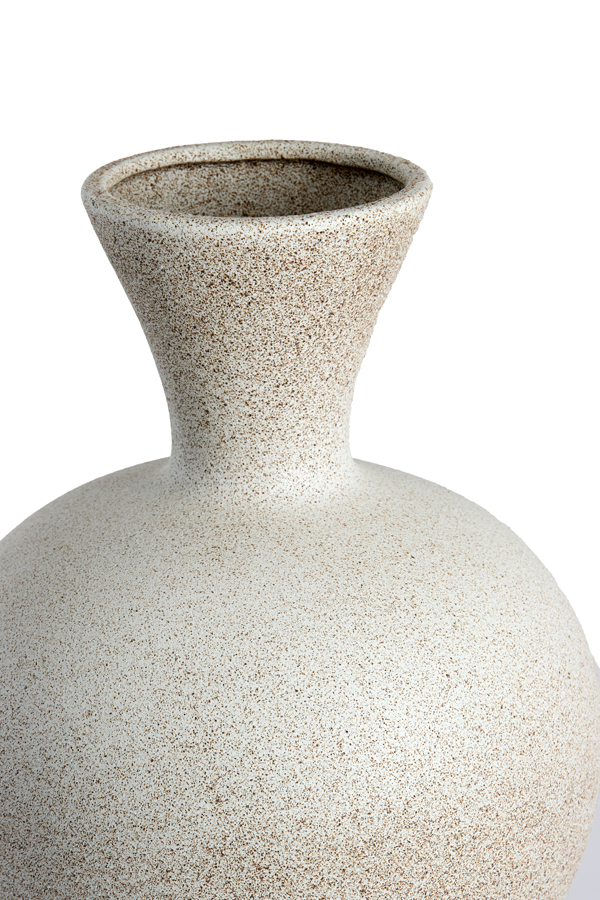 Light & Living Vaas deco Ø31,5x48,5 cm SULMONA keramiek mat crème