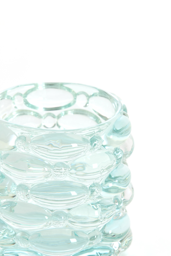 Light & Living Theelicht Ø9,5x9,5 cm WADLEY glas licht blauw