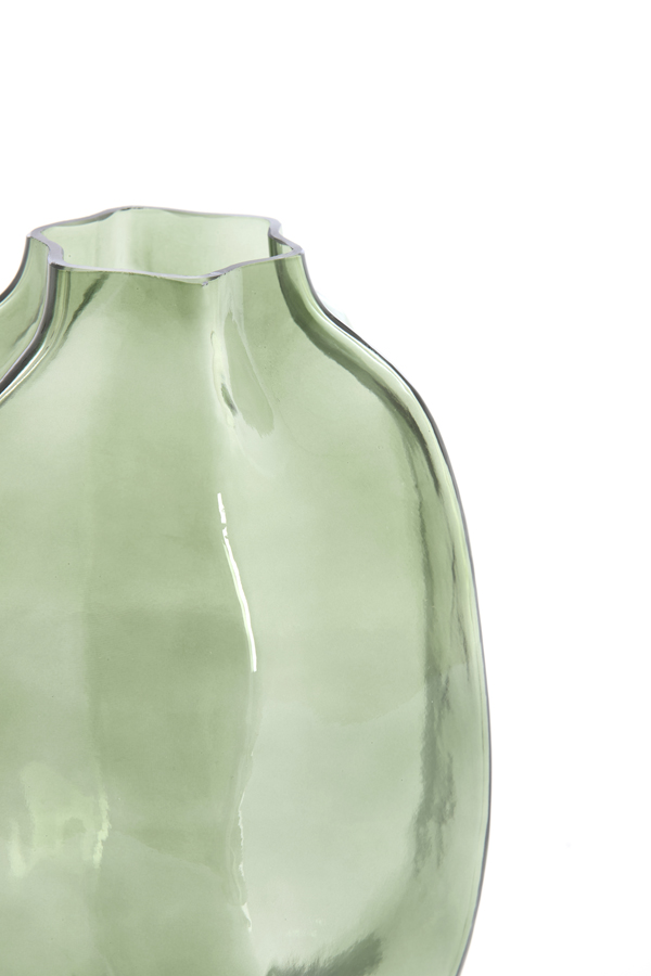 Light & Living Vaas Ø20x30 cm FALZES glas transparant donker groen