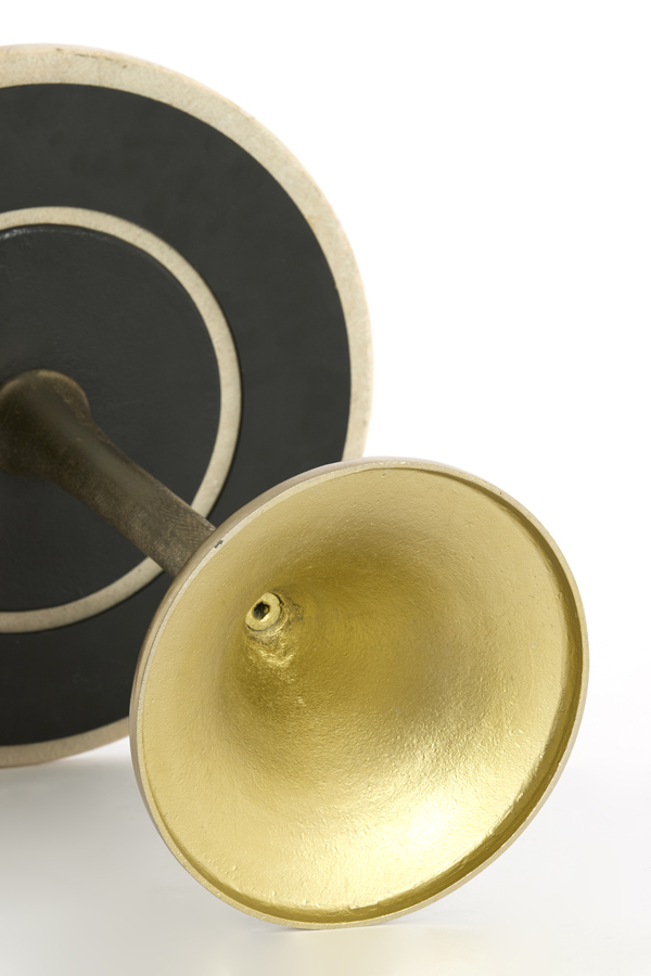 Light & Living Bijzettafel Ø48x53 cm TOMAR zand-roze marmer+licht goud