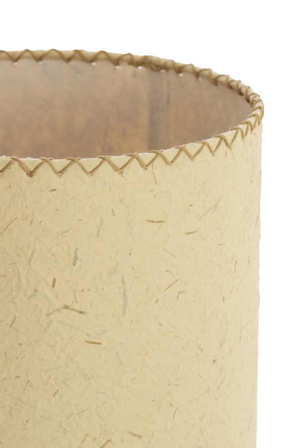 Light & Living Tafellamp Ø30,5x46 cm TIO papier beige+rotan donker bruin