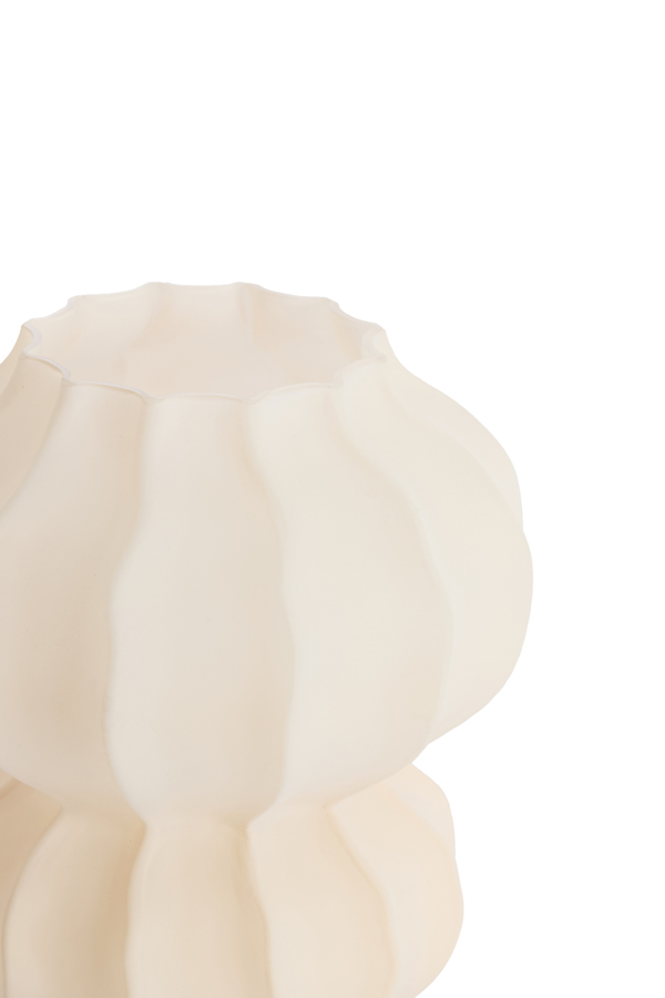Light & Living Vaas Ø20x23 cm MARANZA glas mat beige