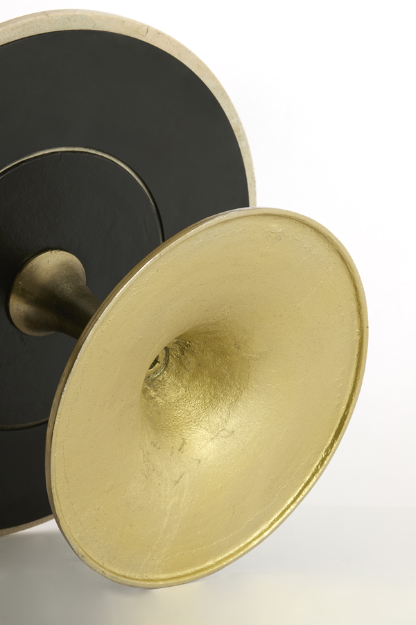 Light & Living Bijzettafel Ø59x41 cm TOMAR zand-roze marmer+licht goud