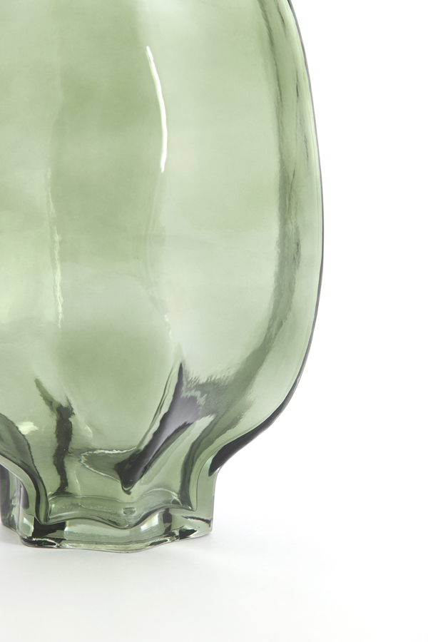 Light & Living Vaas Ø20x30 cm FALZES glas transparant donker groen