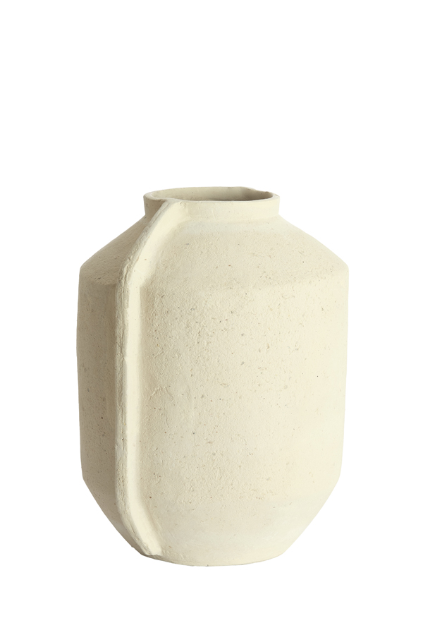 Light & Living Pot deco 35x32x44 cm NORIC mat crème