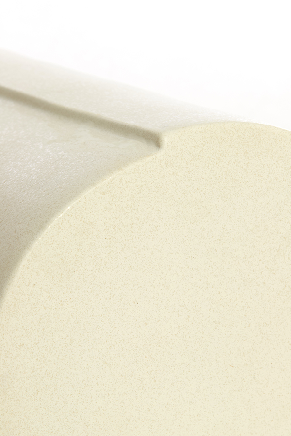 Light & Living Bijzettafel Ø33x44 cm CHULILLA keramiek mat crème