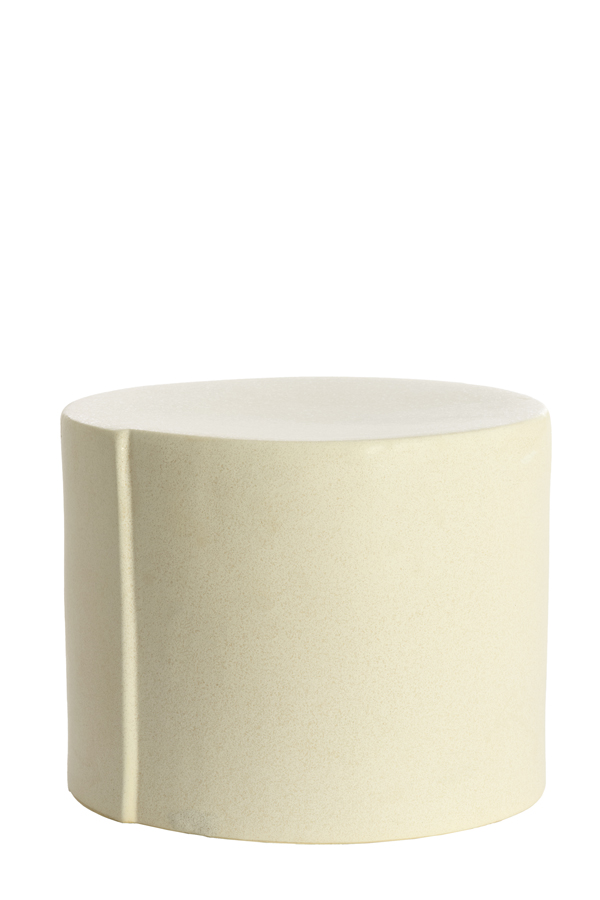 Light & Living Bijzettafel Ø42x34 cm CHULILLA keramiek mat crème