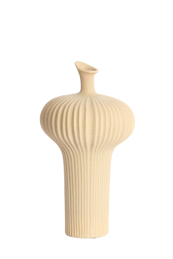 Light & Living Vaas deco Ø23,5x42,5 cm NEVANO mat perzik