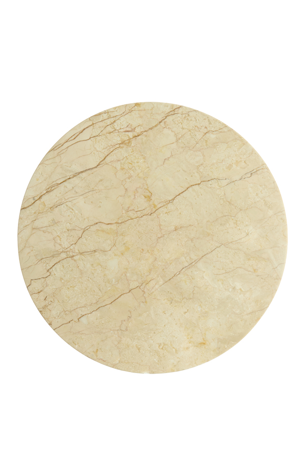 Light & Living Bijzettafel Ø59x41 cm TOMAR zand-roze marmer+licht goud
