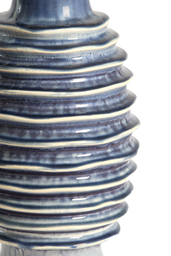 Light & Living Vaas deco Ø20x40,5 cm PREDOSA keramiek blauw