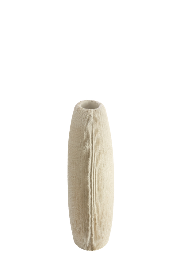 Light & Living Vaas deco 30x11x30,5 cm BUBIO crème