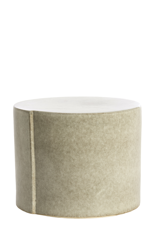 Light & Living Bijzettafel Ø42x34 cm CHULILLA keramiek grijs