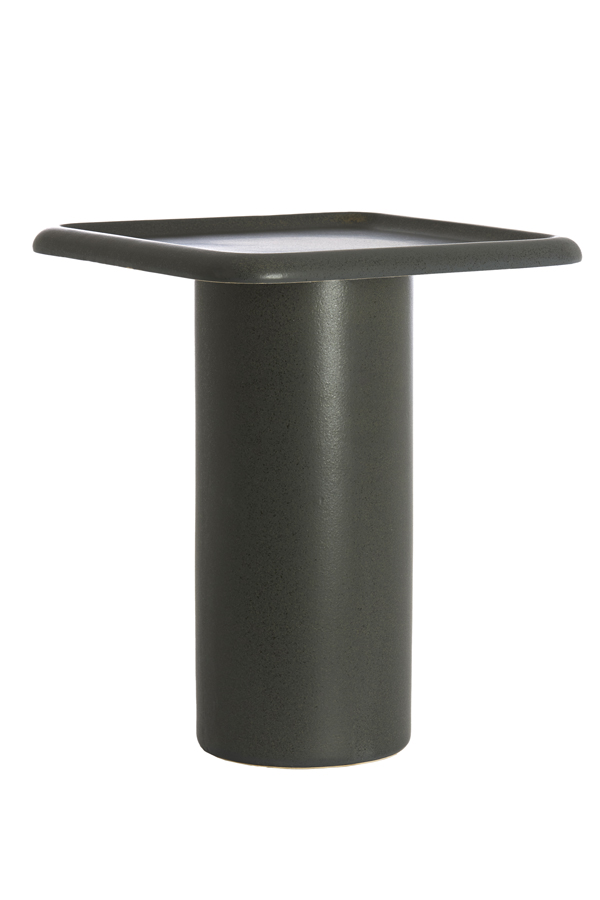 Light & Living Bijzettafel 45x45x54 cm LUARCA keramiek mat zwart