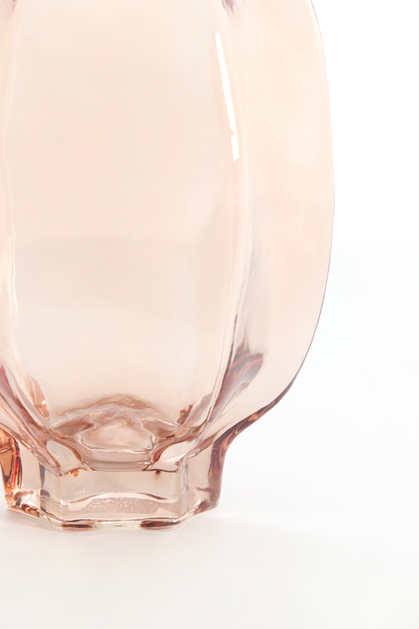 Light & Living Vaas Ø20x30 cm FALZES glas transparant roze