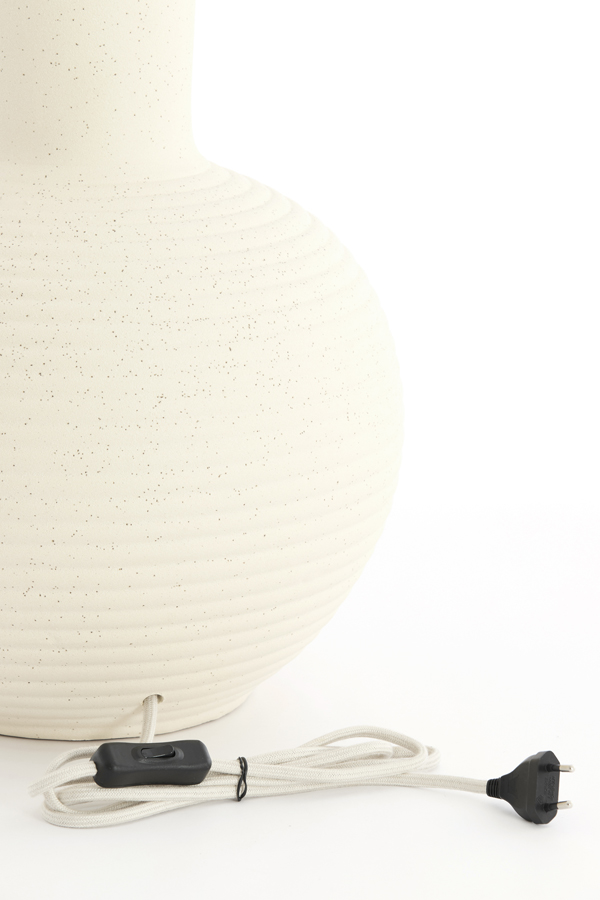 Light & Living Lampvoet Ø28,5x52 cm ULLOA keramiek mat crème