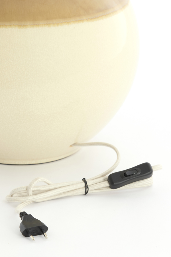Light & Living Lampvoet Ø34x62 cm ULLOA keramiek licht bruin+crème