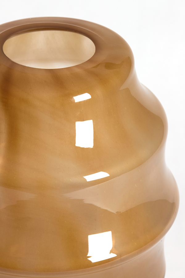 Light & Living Vaas Ø31x42 cm NAYORO glas glans amber