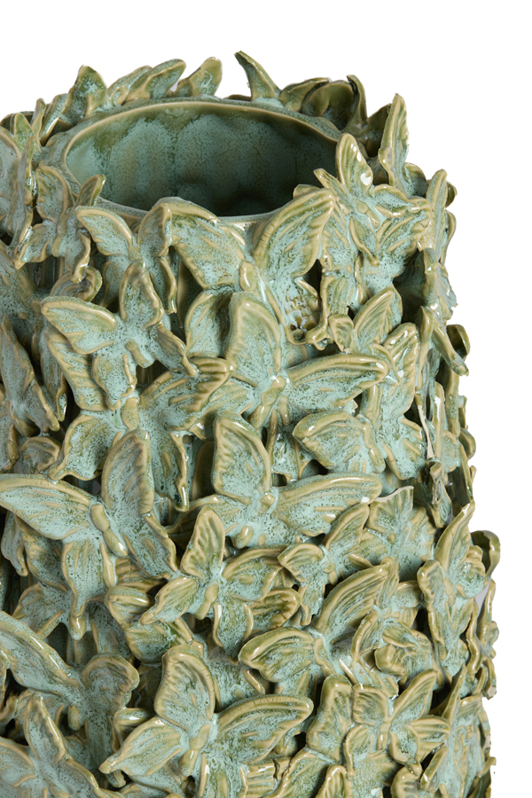 Light & Living Vaas deco Ø23x36,5 cm MARIPOSA keramiek mint groen