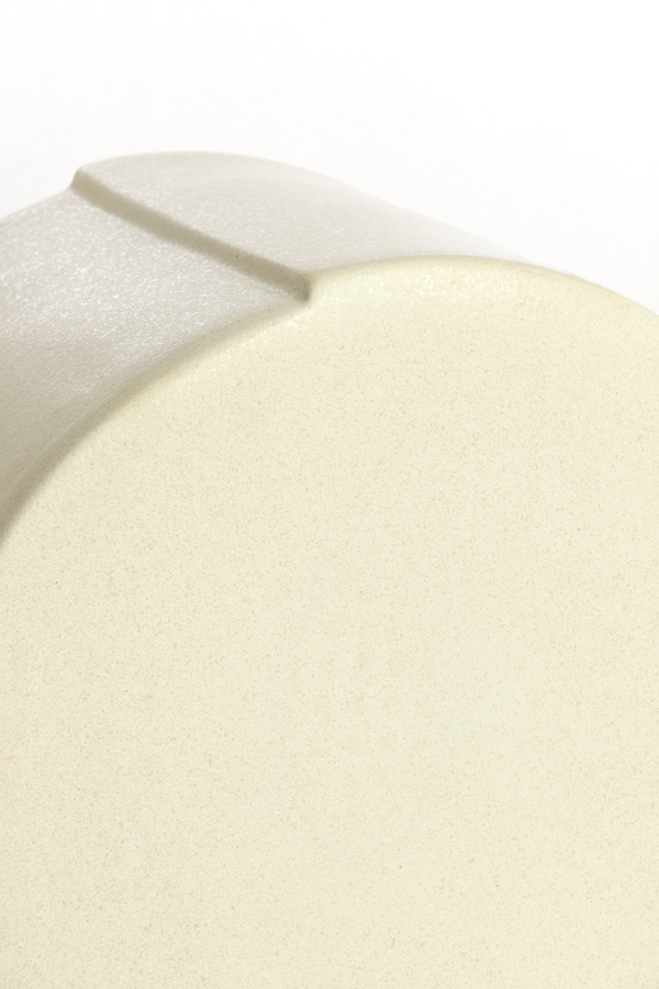Light & Living Bijzettafel Ø42x34 cm CHULILLA keramiek mat crème