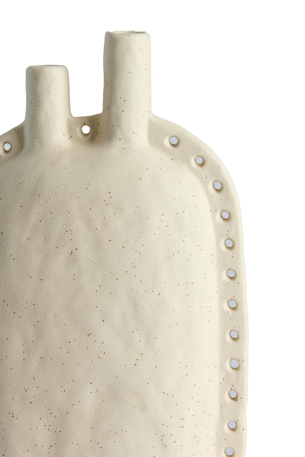 Light & Living Vaas deco 22x9x38 cm VARAZZA keramiek mat beige