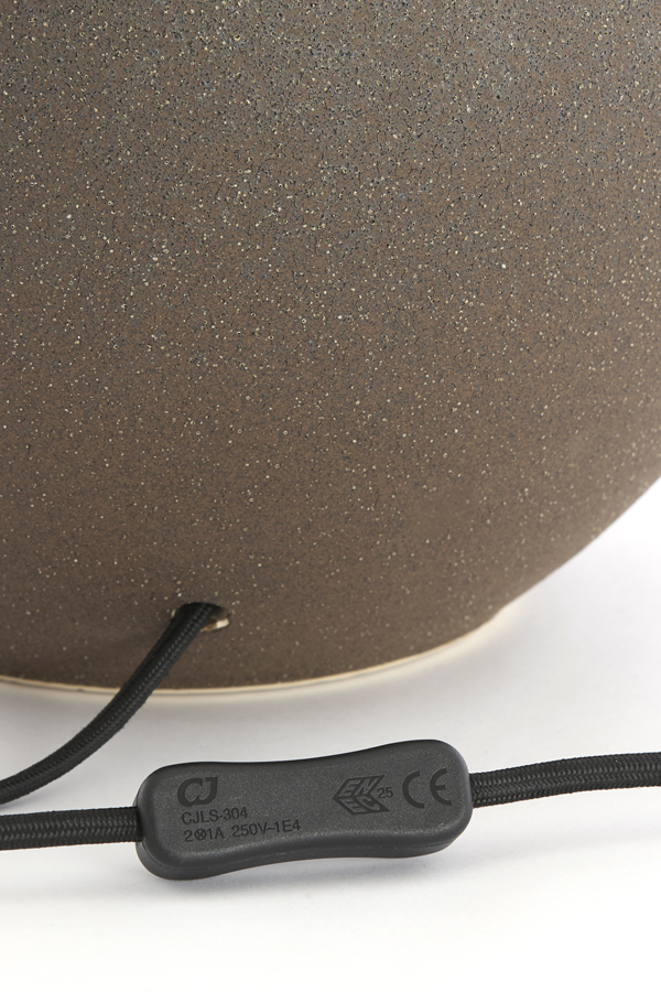 Light & Living Lampvoet Ø28,5x52 cm ULLOA keramiek mat donker bruin