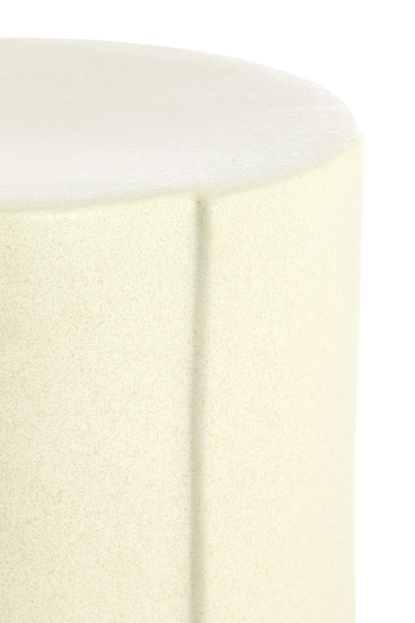 Light & Living Bijzettafel Ø33x44 cm CHULILLA keramiek mat crème