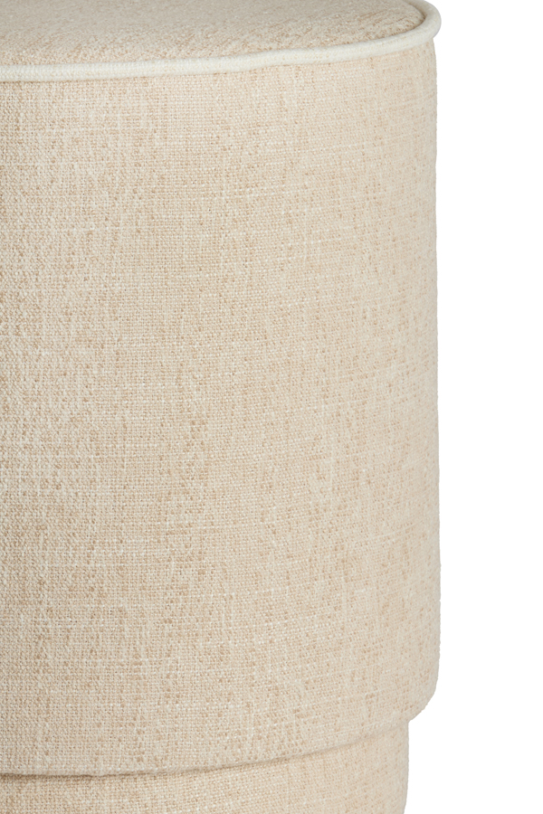 Light & Living Poef Ø40x45 cm ROSIN beige+crème