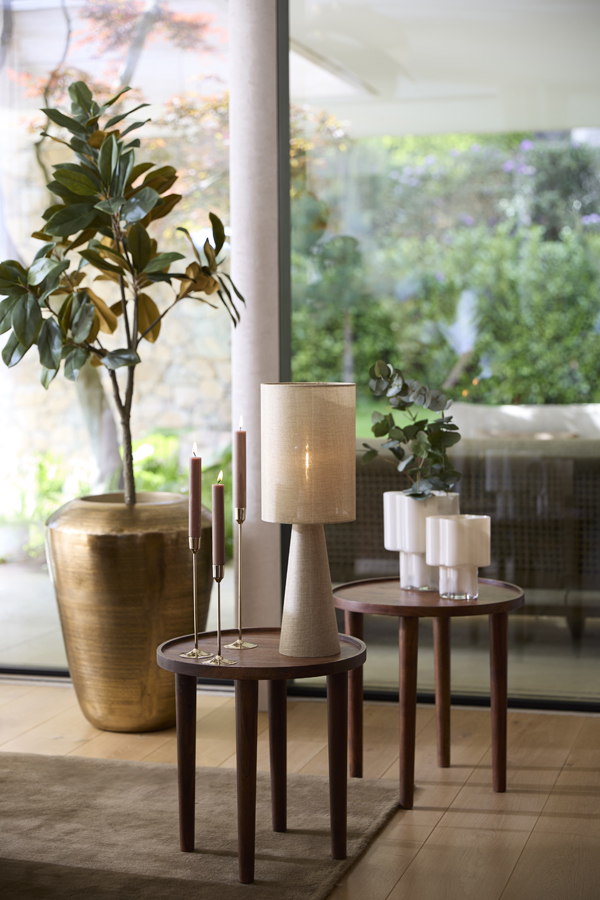Light & Living Bijzettafel Ø45x45 cm QIANO acacia hout bruin