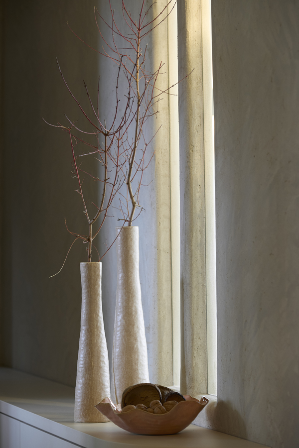 Light & Living Vaas deco Ø11x45 cm SETIMMO keramiek licht bruin