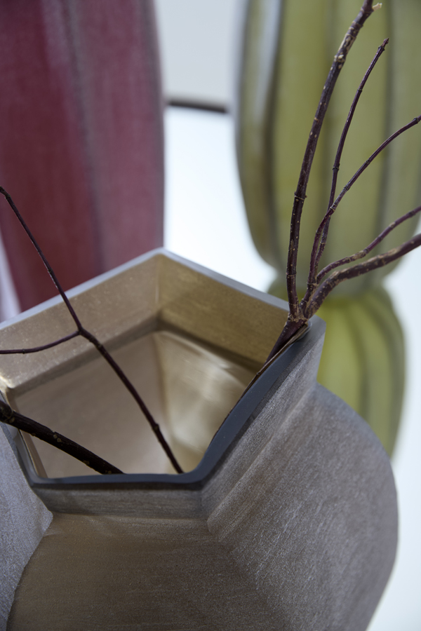 Light & Living Vaas 28x25,5x40 cm VELIKO glas donker bruin