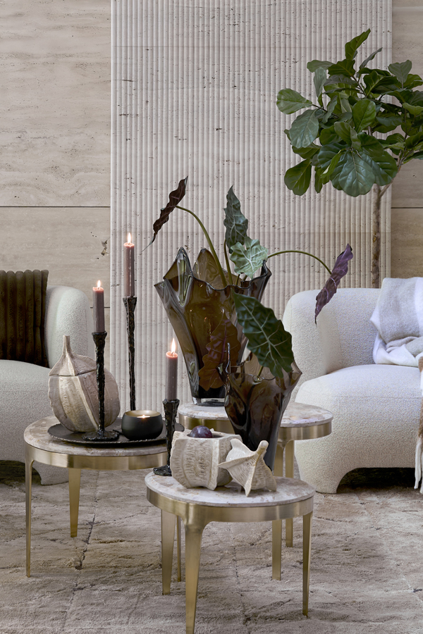 Light & Living Schaal 52x51x2,5 cm XIBOR antiek brons