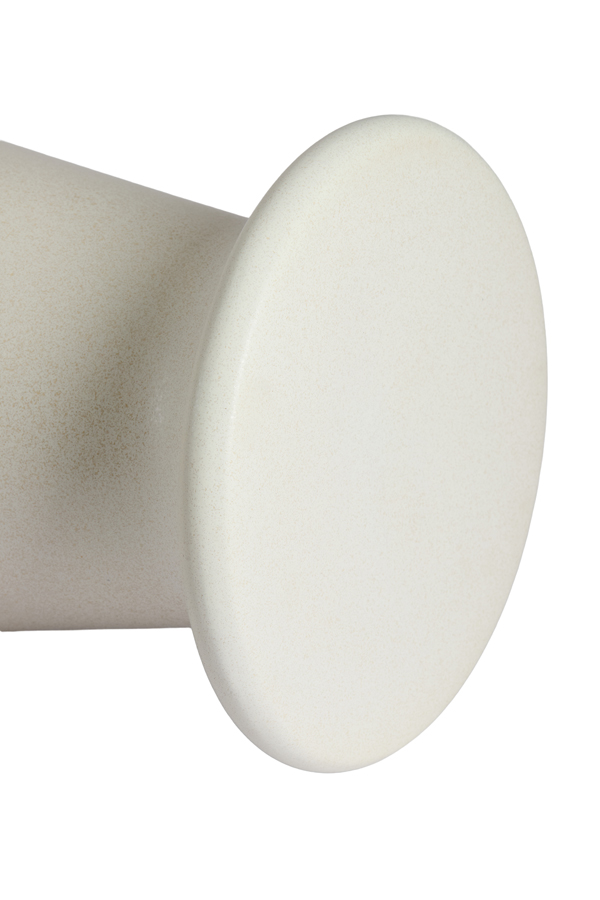 Light & Living Bijzettafel Ø34,5x43 cm SENTO keramiek mat crème