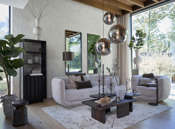 Light & Living Spiegel 80x1,5x180 cm ZENETA smoke glas+zwart