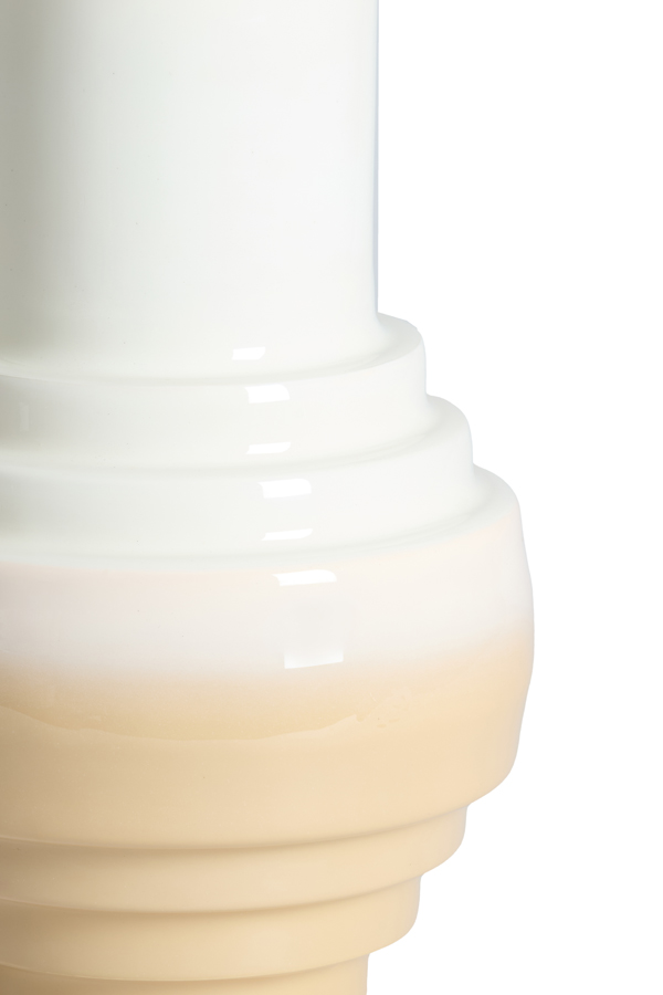 Light & Living Vaas deco Ø24x36 cm CARIMA crème+beige