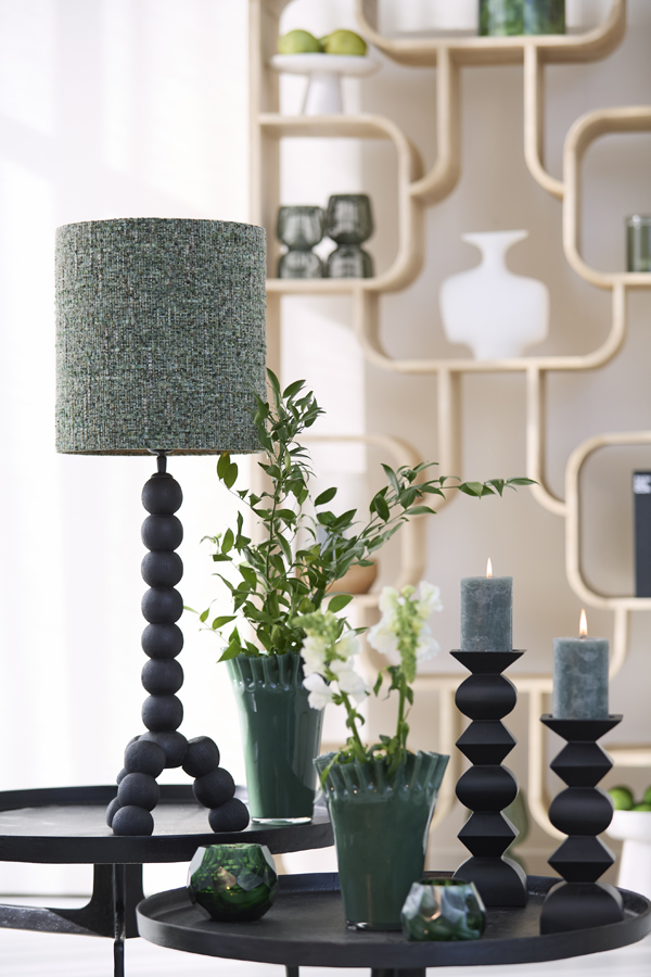 Light & Living Kap cilinder 25-25-27 cm OSIRE groen