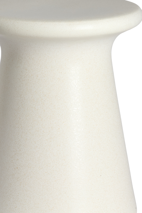 Light & Living Bijzettafel Ø34,5x43 cm SENTO keramiek mat crème