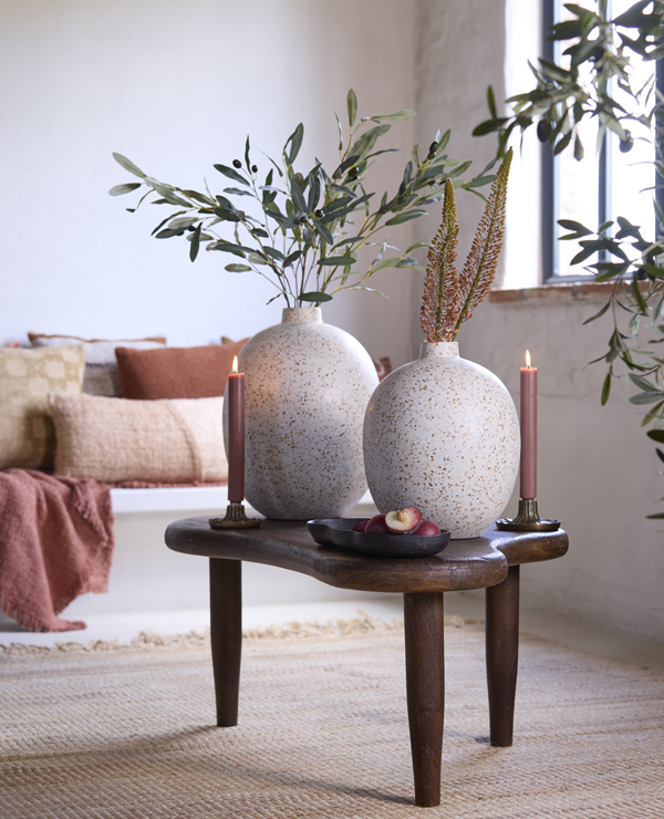 Light & Living Vaas deco Ø31x41 cm ORXETA terrazzo crème