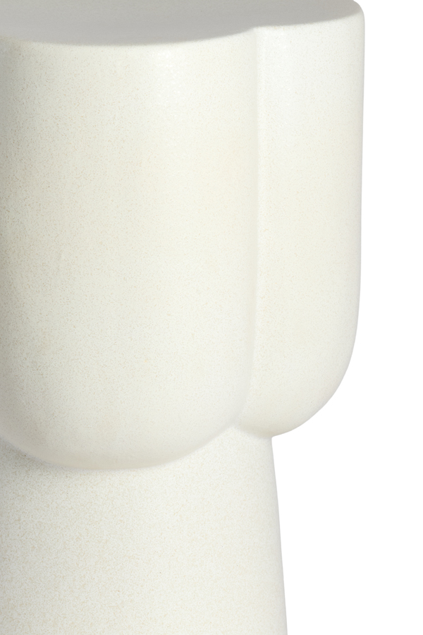 Light & Living Bijzettafel Ø34,5x45 cm JUNTO keramiek mat crème