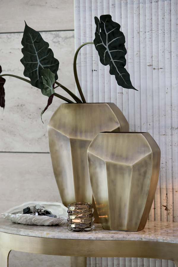 Light & Living Vaas deco 30x13x45 cm CORDOBA antiek brons