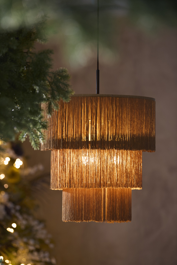 Light & Living Hanglamp 3L Ø45x50 cm MALAIKA bruin