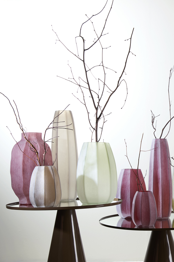 Light & Living Vaas Ø23x38 cm BRADLEY glas olijf groen