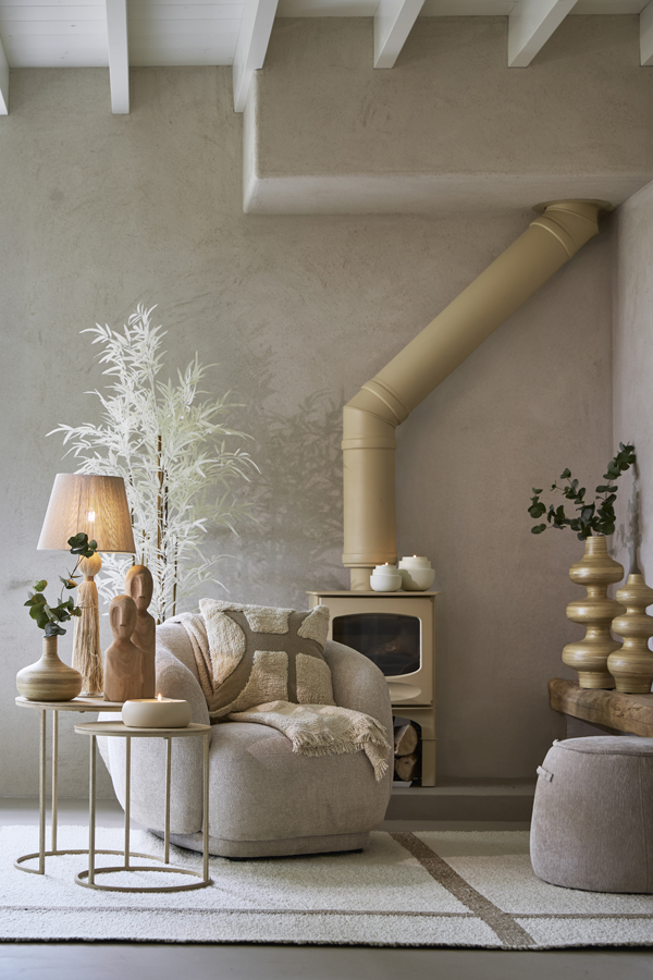 Light & Living Kussen 45x45 cm BALSAR crème-zand