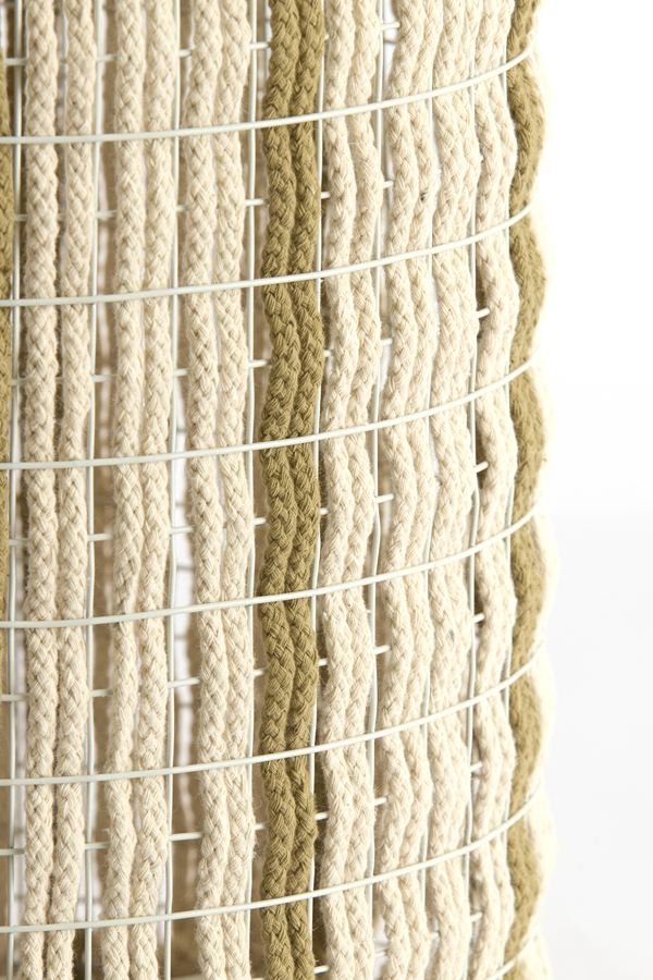 Light & Living Kap cilinder 26-26-36,5 cm SIMBELIN crème+olijf groen