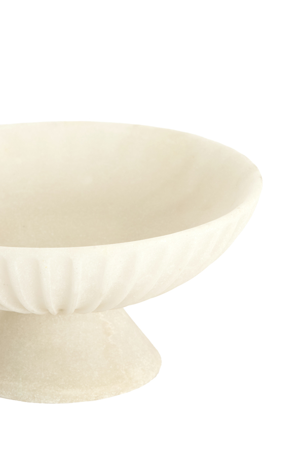 Light & Living Schaal op voet Ø25x12 cm SHILA crème