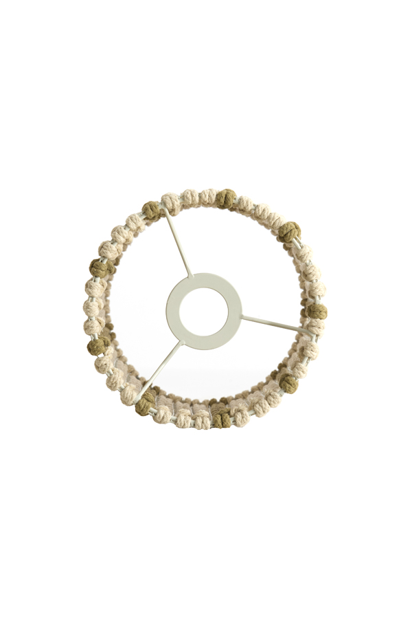 Light & Living Kap cilinder 21-21-31,5 cm SIMBELIN crème+olijf groen